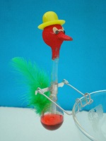 small happy drinking bird